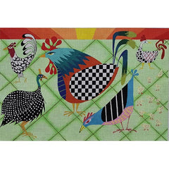 Zecca Cockadoodliedoo Needlepoint Canvas