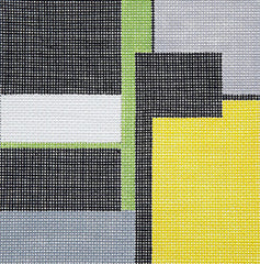 Barbara Russell Mod Geometric Needlepoint Canvas