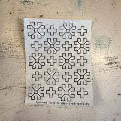 Approved Textiles Hana Fukin Flowers Mending and Embroidery Transfers