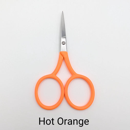 SChandworks Modern Small Sharp Scissors - Hot Orange