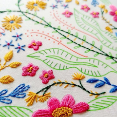Cozyblue Handmade Full Heart Embroidery Kit