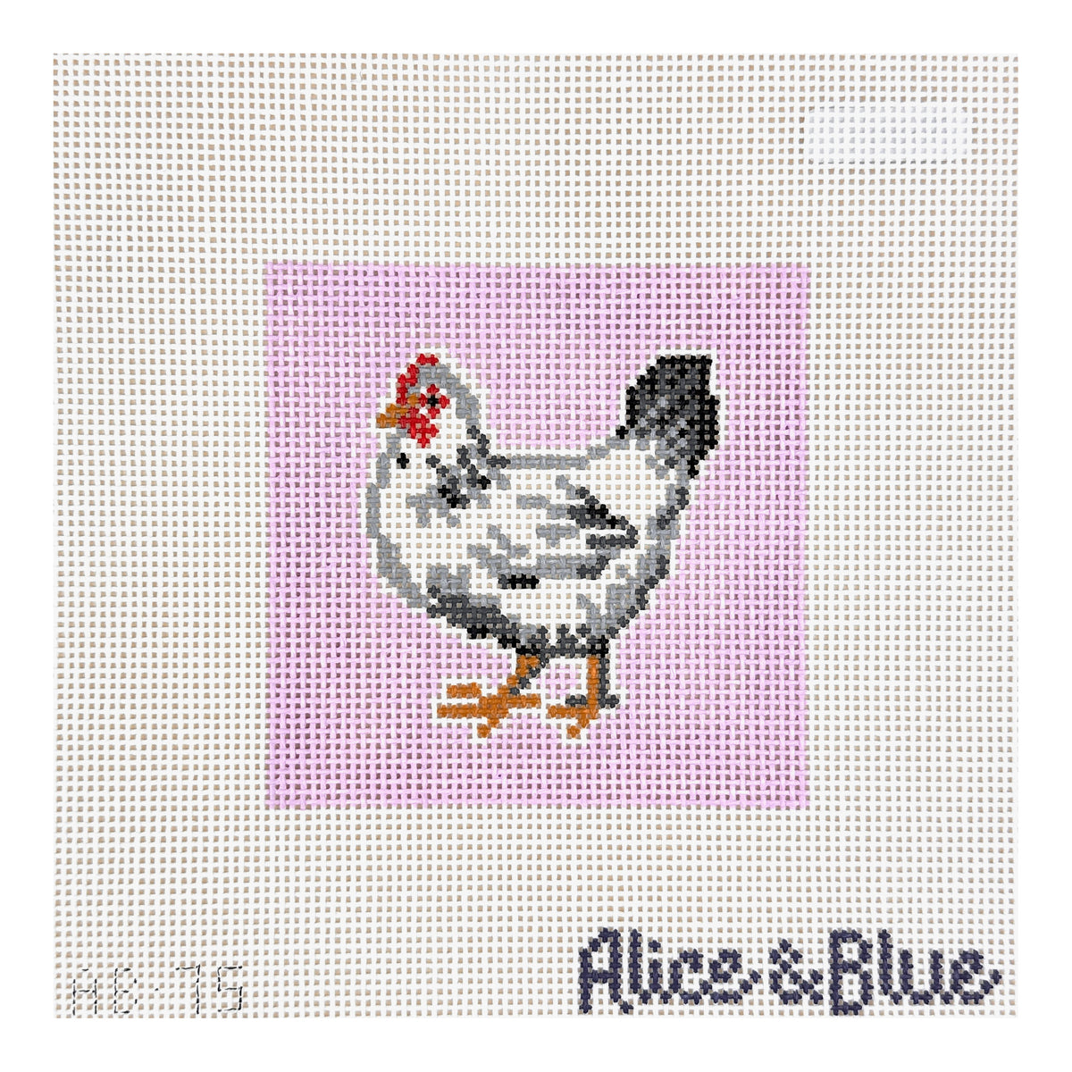 Alice & Blue Benedict Chicken Coaster Needlepoint Canvas