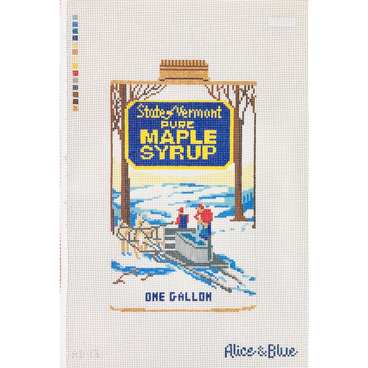 Alice & Blue Sugaring Season Needlepoint Canvas