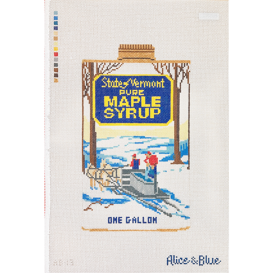 Alice & Blue Sugaring Season Needlepoint Canvas
