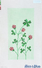 Alice & Blue Red Clover Glasses Case Needlepoint Canvas