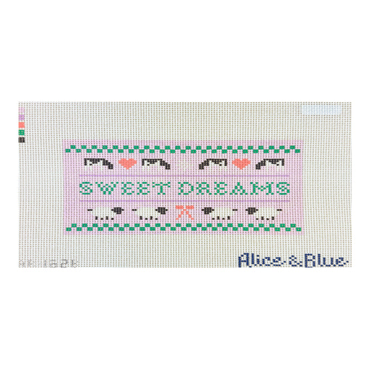 Alice & Blue Sweet Dreams Needlepoint Canvas