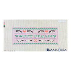 Alice & Blue Sweet Dreams Needlepoint Canvas