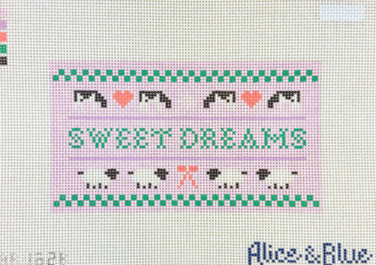 Alice & Blue Sweet Dreams Needlepoint Canvas