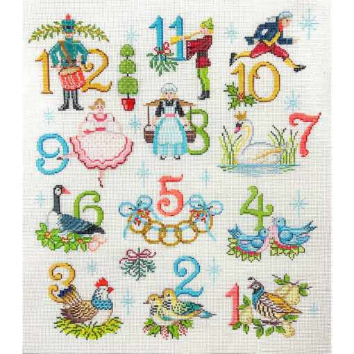 Alice Peterson Co. 12 Days Of Christmas Needlepoint Canvas