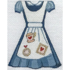 Alice Peterson Co. Alice In Wonderland Dress Needlepoint Canvas