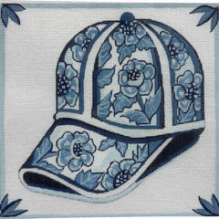 Alice Peterson Co. Blue Delft Cap Needlepoint Canvas