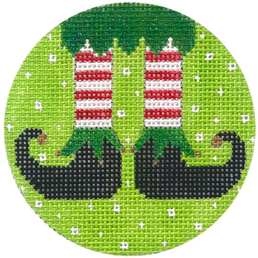 Alice Peterson Co. Boy Elf Feet Needlepoint Canvas