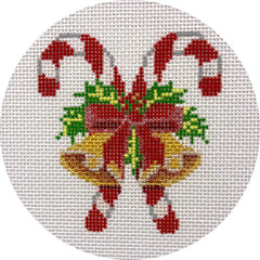 Alice Peterson Co. Candy Canes & Bell Needlepoint Canvas