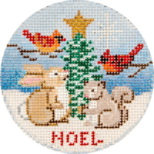 Alice Peterson Co. Cardinals & Woodland Animals Needlepoint Canvas