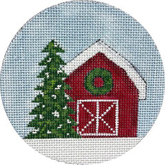 Alice Peterson Co. Christmas Barn Needlepoint Canvas