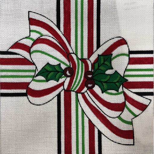 Alice Peterson Co. Christmas Bow Needlepoint Canvas