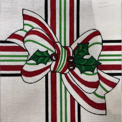 Alice Peterson Co. Christmas Bow Needlepoint Canvas