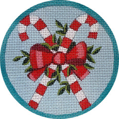 Alice Peterson Co. Christmas Candy Canes Needlepoint Canvas