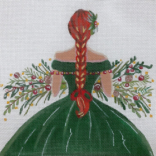 Alice Peterson Co. Christmas Dress Needlepoint Canvas