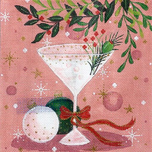 Alice Peterson Co. Christmas Martini Needlepoint Canvas