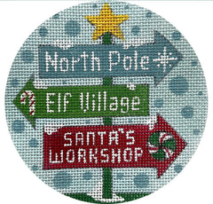 Alice Peterson Co. Christmas Signs Post Needlepoint Canvas