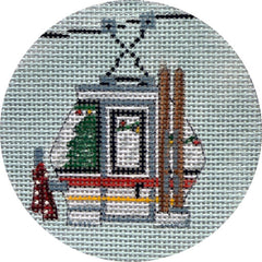 Alice Peterson Co. Christmas Ski Gondola Needlepoint Canvas