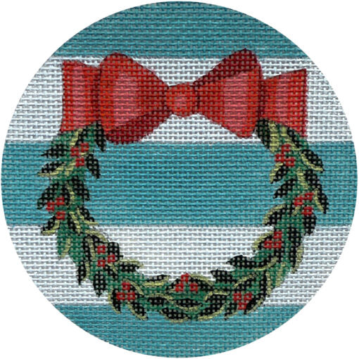 Alice Peterson Co. Christmas Wreath Needlepoint Canvas