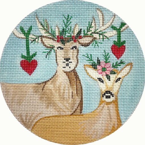 Alice Peterson Co. Deer Love Needlepoint Canvas