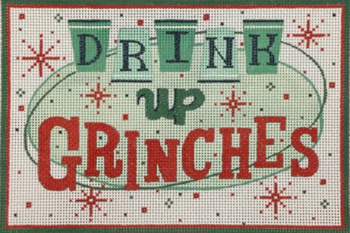 Alice Peterson Co. Drink Up Grinches Needlepoint Canvas