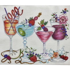Alice Peterson Co. Drinks & Such Needlepoint Canvas