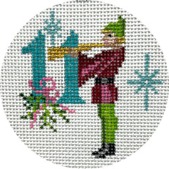 Alice Peterson Co. Eleven Pipers Piping Needlepoint Canvas
