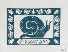 Alice Peterson Co. L'Escargot (The Snail) Needlepoint Canvas