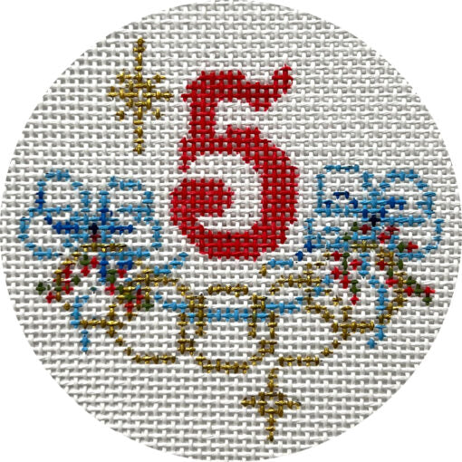 Alice Peterson Co. Five Golden Rings Needlepoint Canvas