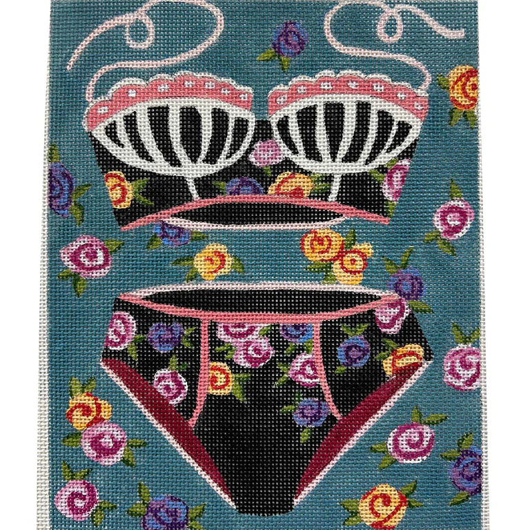 Alice Peterson Co. Floral Bathing Suit Needlepoint Canvas