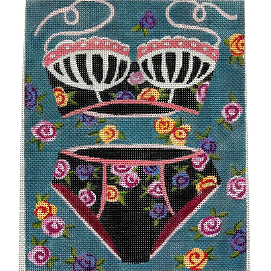 Alice Peterson Co. Floral Bathing Suit Needlepoint Canvas