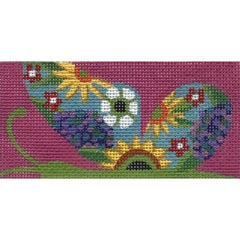 Alice Peterson Co. Floral Butterfly Half Needlepoint Canvas
