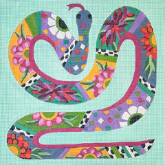 Alice Peterson Co. Floral Snake Needlepoint Canvas