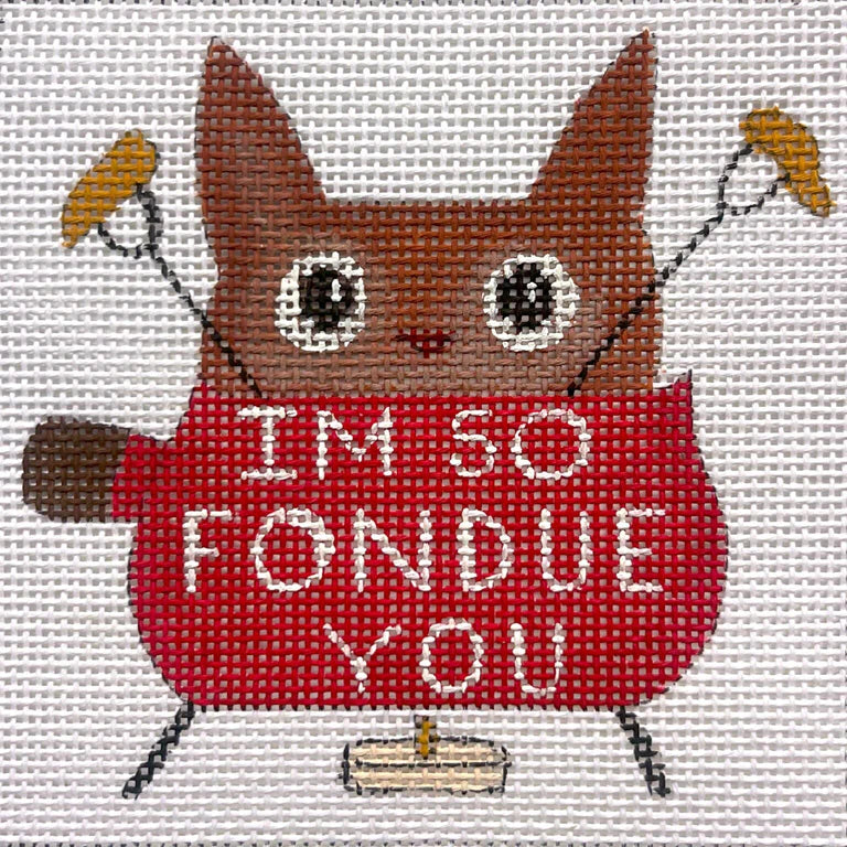 Alice Peterson Co. Fondue You Needlepoint Canvas