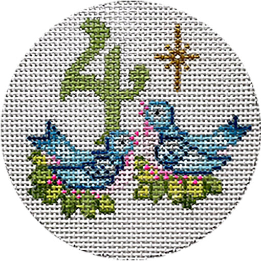 Alice Peterson Co. Four Calling Birds Needlepoint Canvas