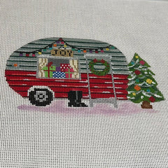 Alice Peterson Co. Gayla Elliot Christmas Airstream Needlepoint Canvas