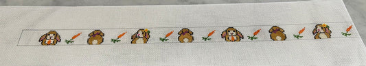Alice Peterson Co. Gayla Elliot Easter Bunny & Carrots Needlepoint Canvas