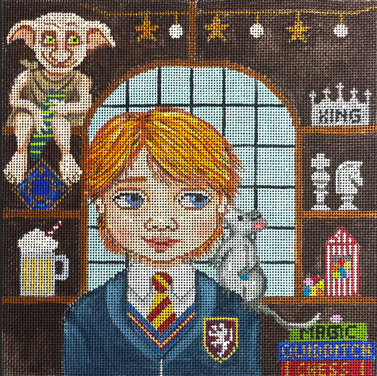 Alice Peterson Co. Gayla Elliot Ron & Dobby Needlepoint Canvas