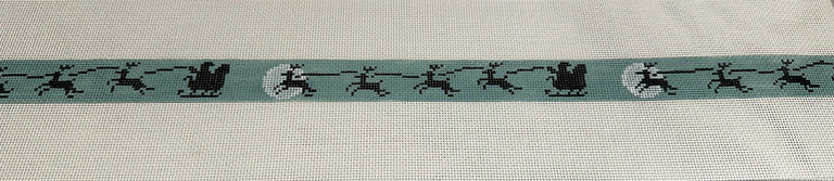 Alice Peterson Co. Gayla Elliot Santa And Flight Needlepoint Canvas