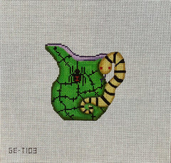 Alice Peterson Co. Gayla Elliot Spider And Snake Creamer Needlepoint Canvas