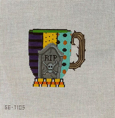 Alice Peterson Co. Gayla Elliot Rip Teacup Needlepoint Canvas
