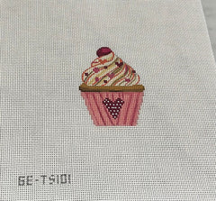 Alice Peterson Co. Gayla Elliot Valentines Cupcake Needlepoint Canvas