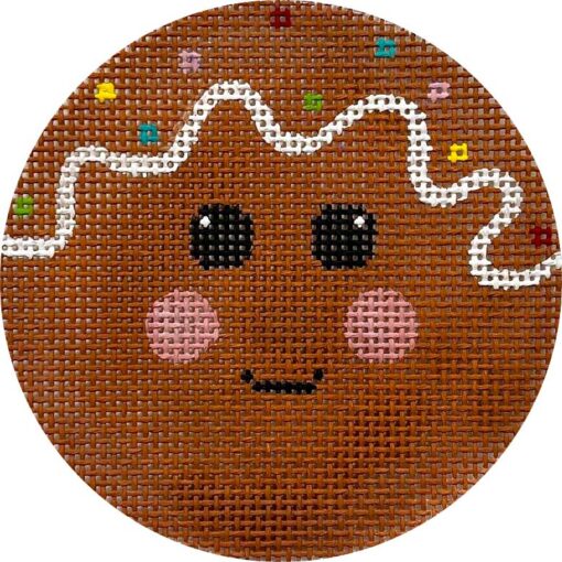 Alice Peterson Co. Gingerbread Face Needlepoint Canvas