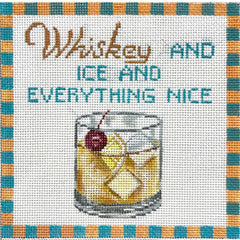 Alice Peterson Co. Gayla Elliot Whiskey And Ice Needlepoint Canvas