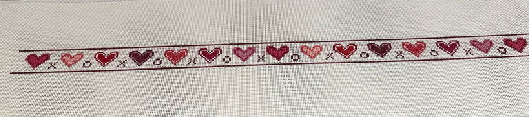 Alice Peterson Co. Gayla Elliot Xoxo Valentines Hearts Needlepoint Canvas