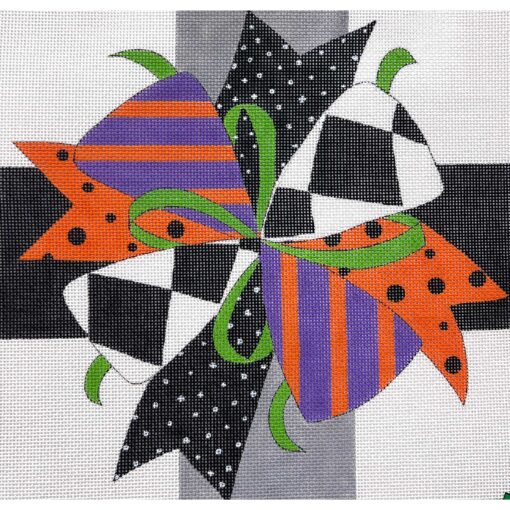 Alice Peterson Co. Halloween Bow Needlepoint Canvas